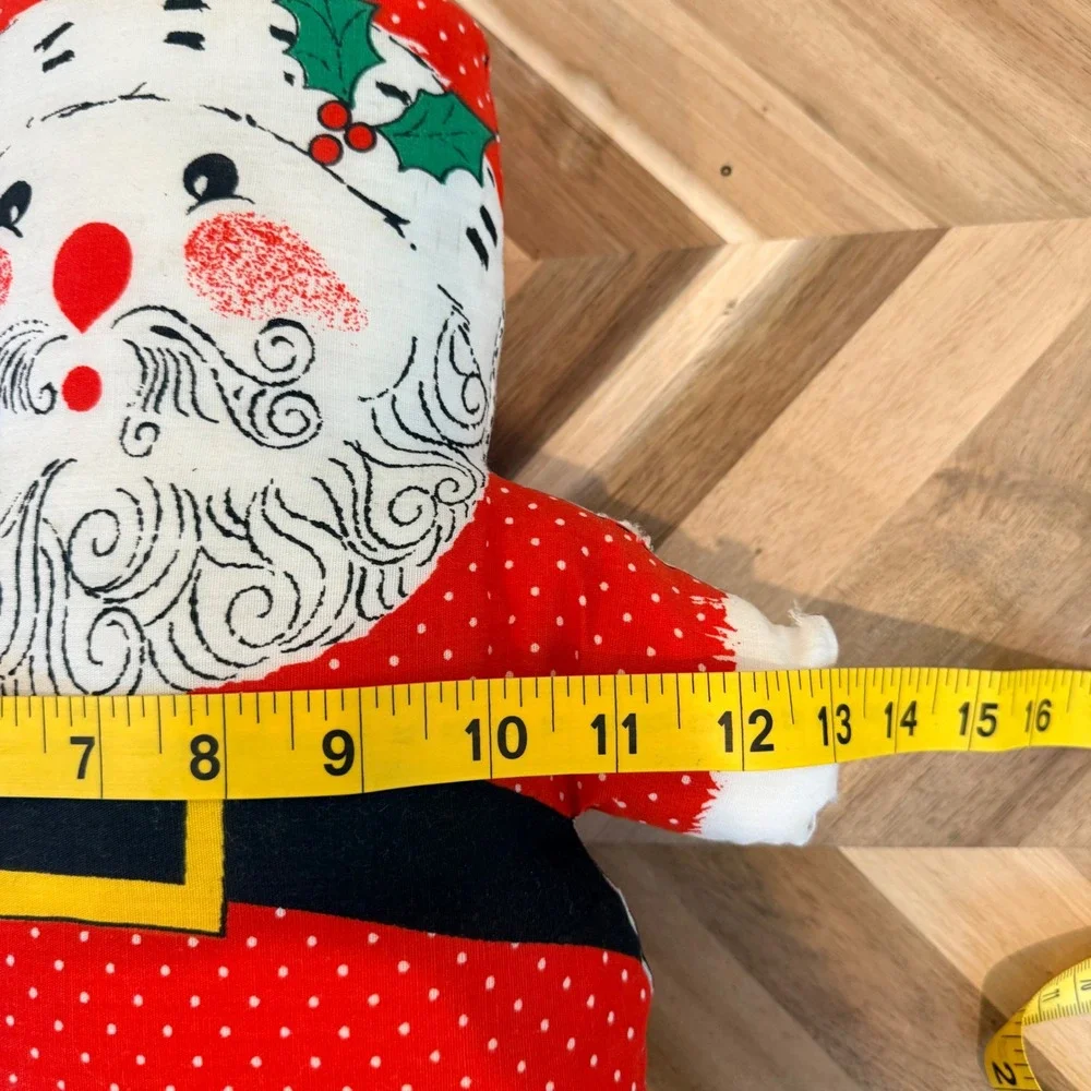 Vintage Handmade Santa Claus Cut and Sew Plush Pillow Christmas Holiday‎ Decor